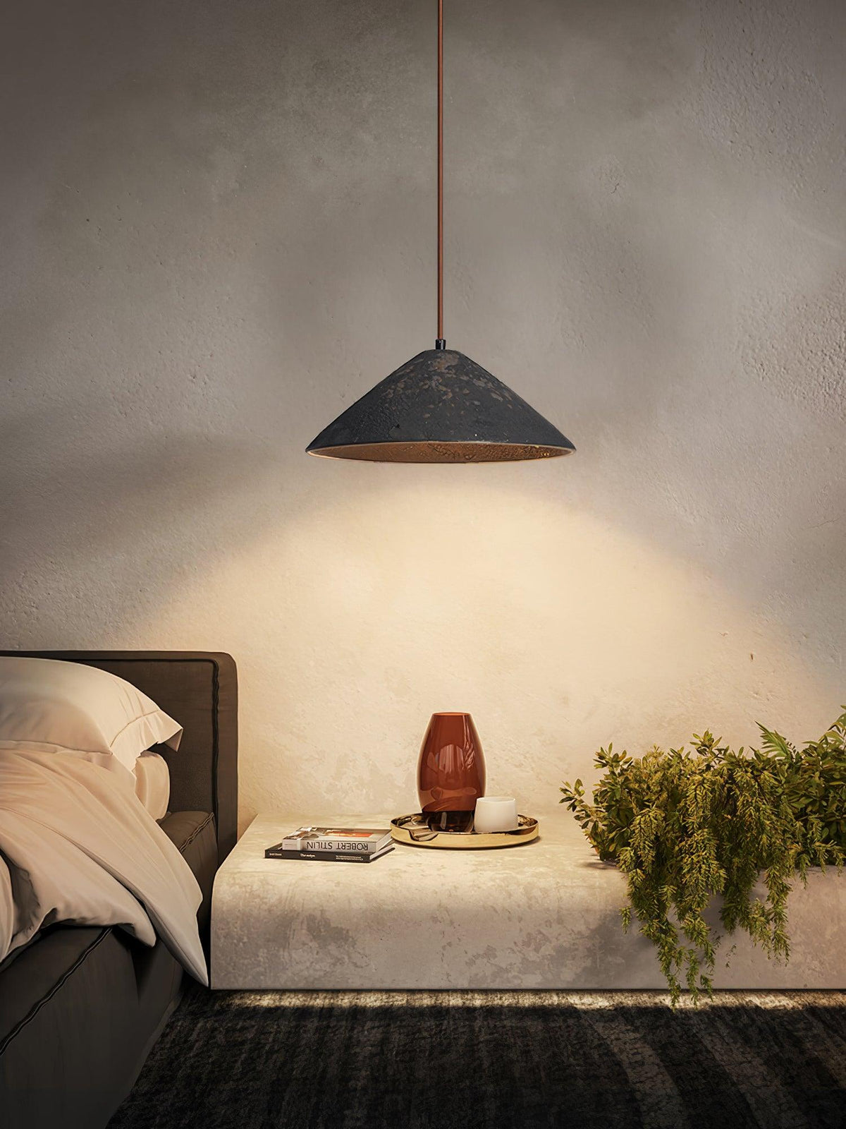 Sura hanglamp keramische kegel rustiek vintage minimalistisch