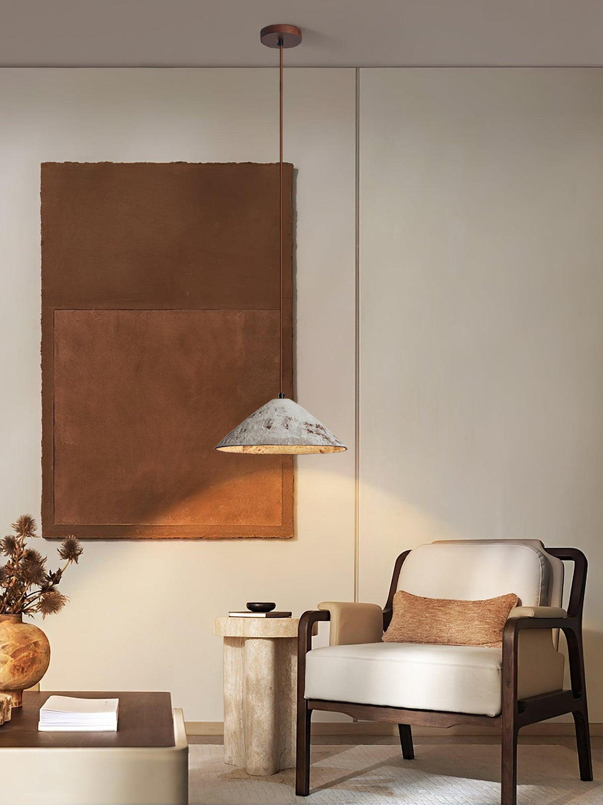 Sura hanglamp keramische kegel rustiek vintage minimalistisch