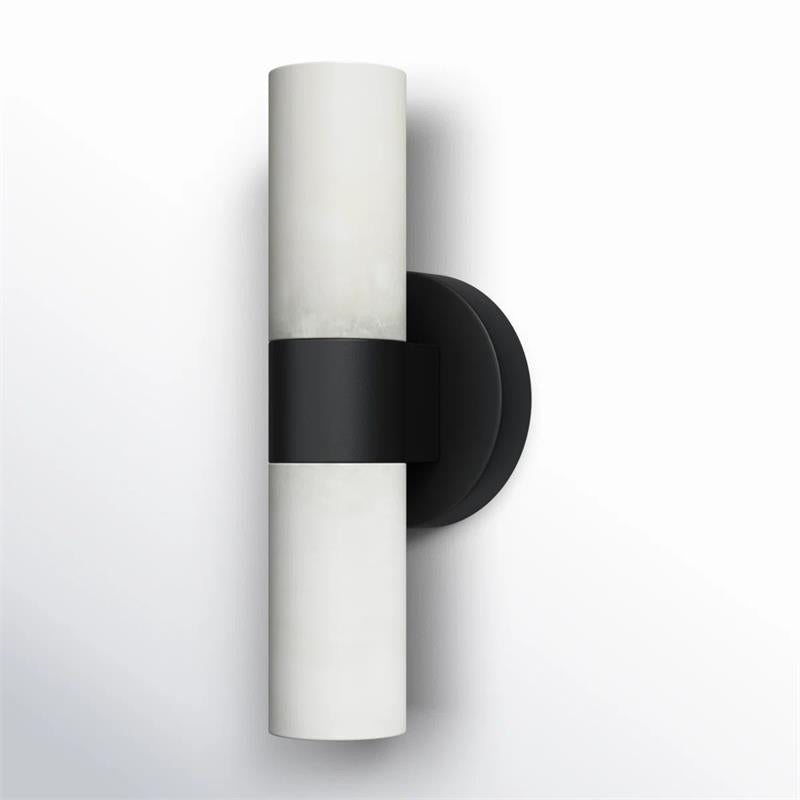 Alight albasten wandlamp
