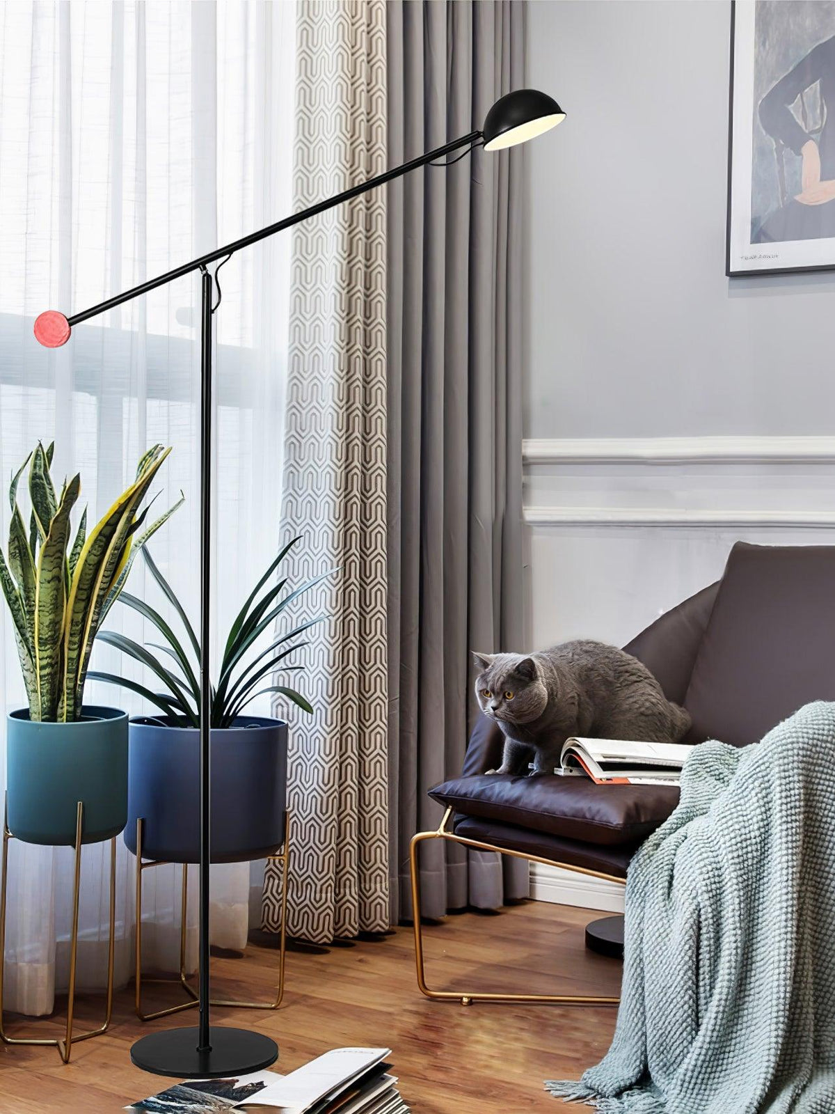 Precision vloerlamp met beweging