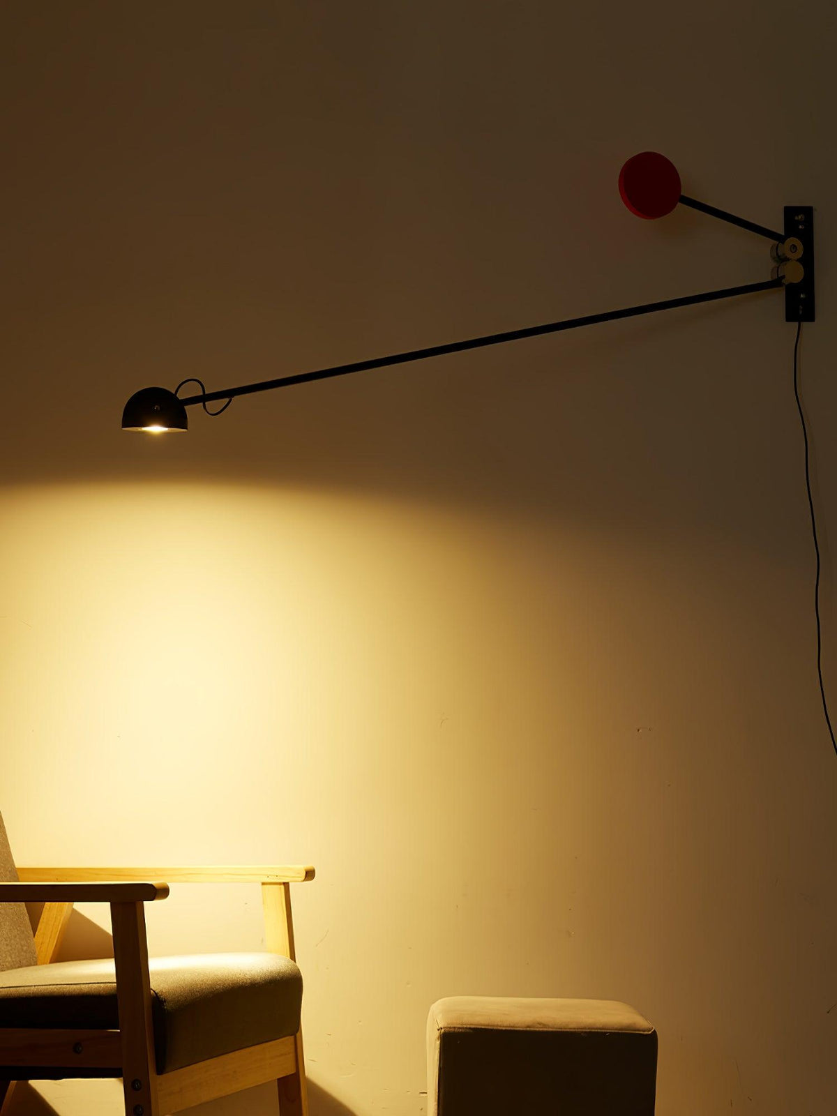 Precision wandlamp met beweging