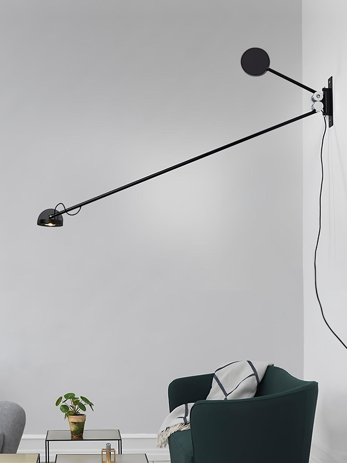 Precision wandlamp met beweging