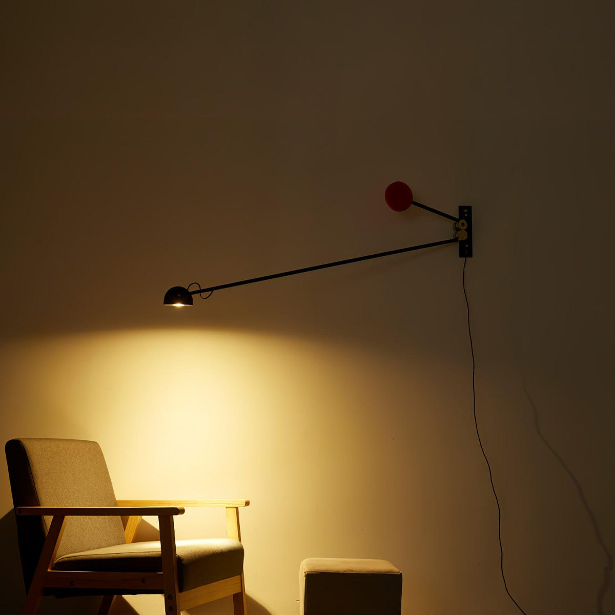 Precision wandlamp met beweging