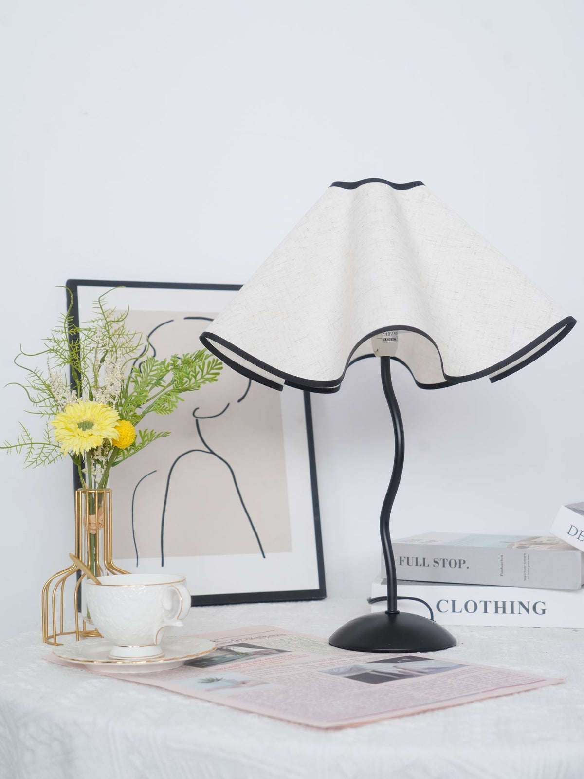 Luminova artistieke tafellamp van textiel
