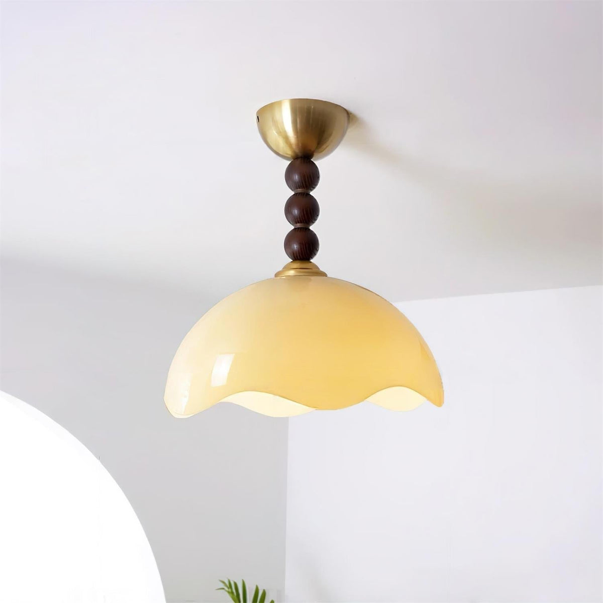 Syraeia Noordse kunst Koralglas plafondlamp van glas