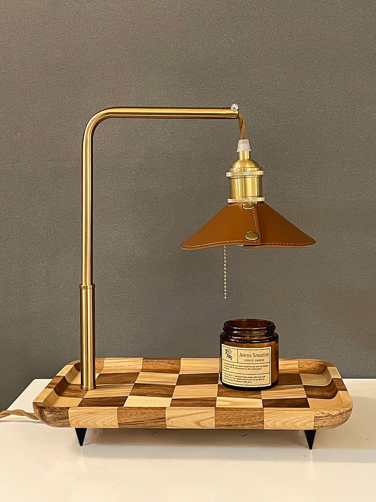 Aol Moderne tafellamp van hout