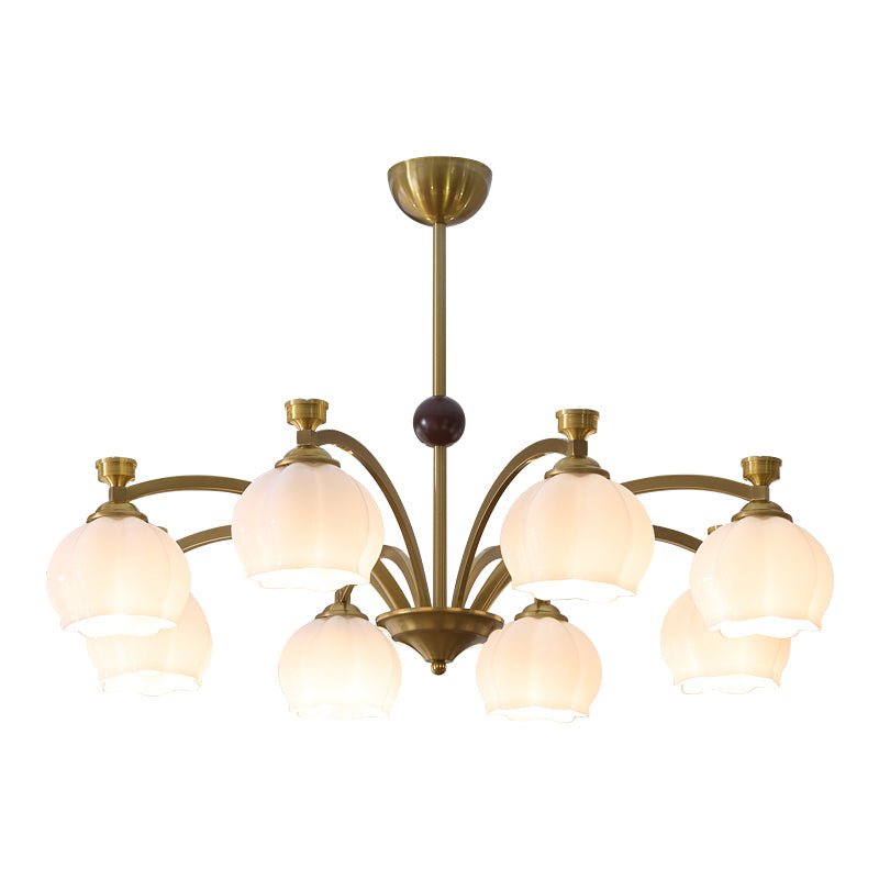 Alshaarae Traditionele Premium Kroonluchter met Houten Arc en glas