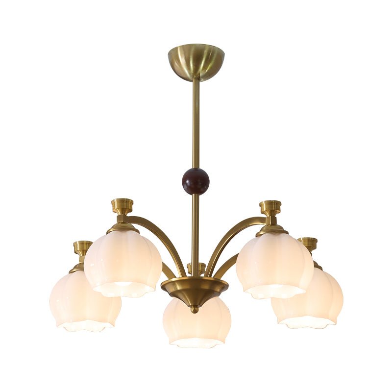 Alshaarae Traditionele Premium Kroonluchter met Houten Arc en glas
