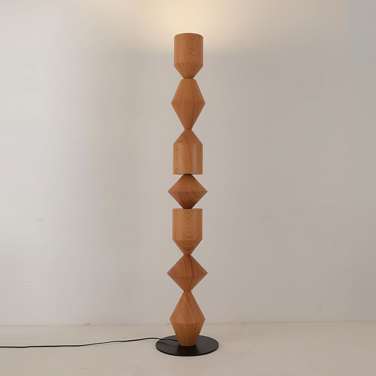 Drisen minimalistische houten vloerlamp