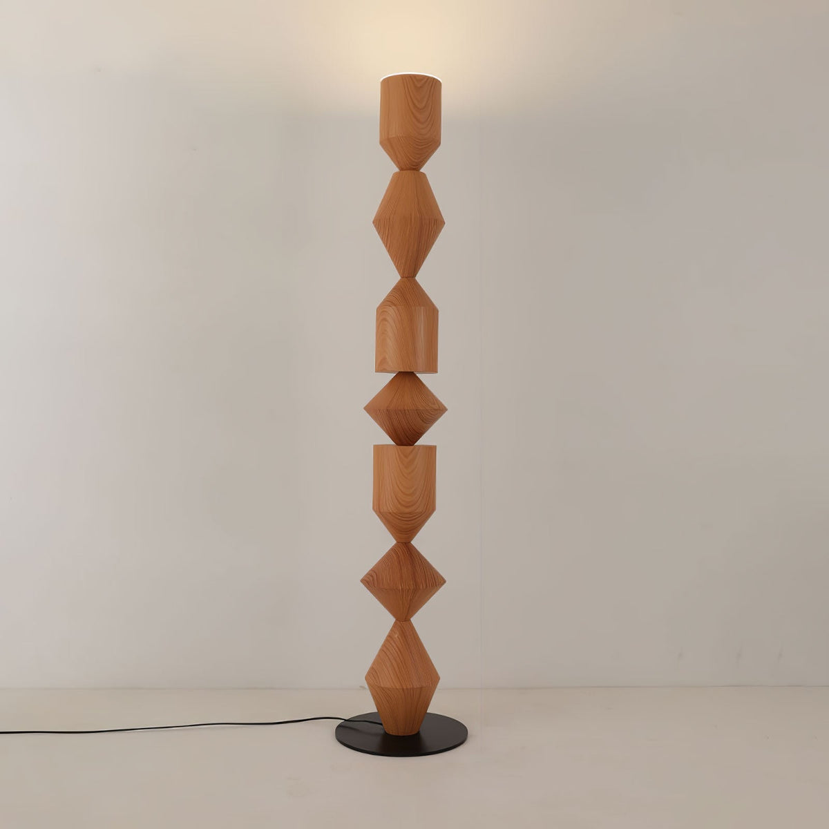 Drisen minimalistische houten vloerlamp