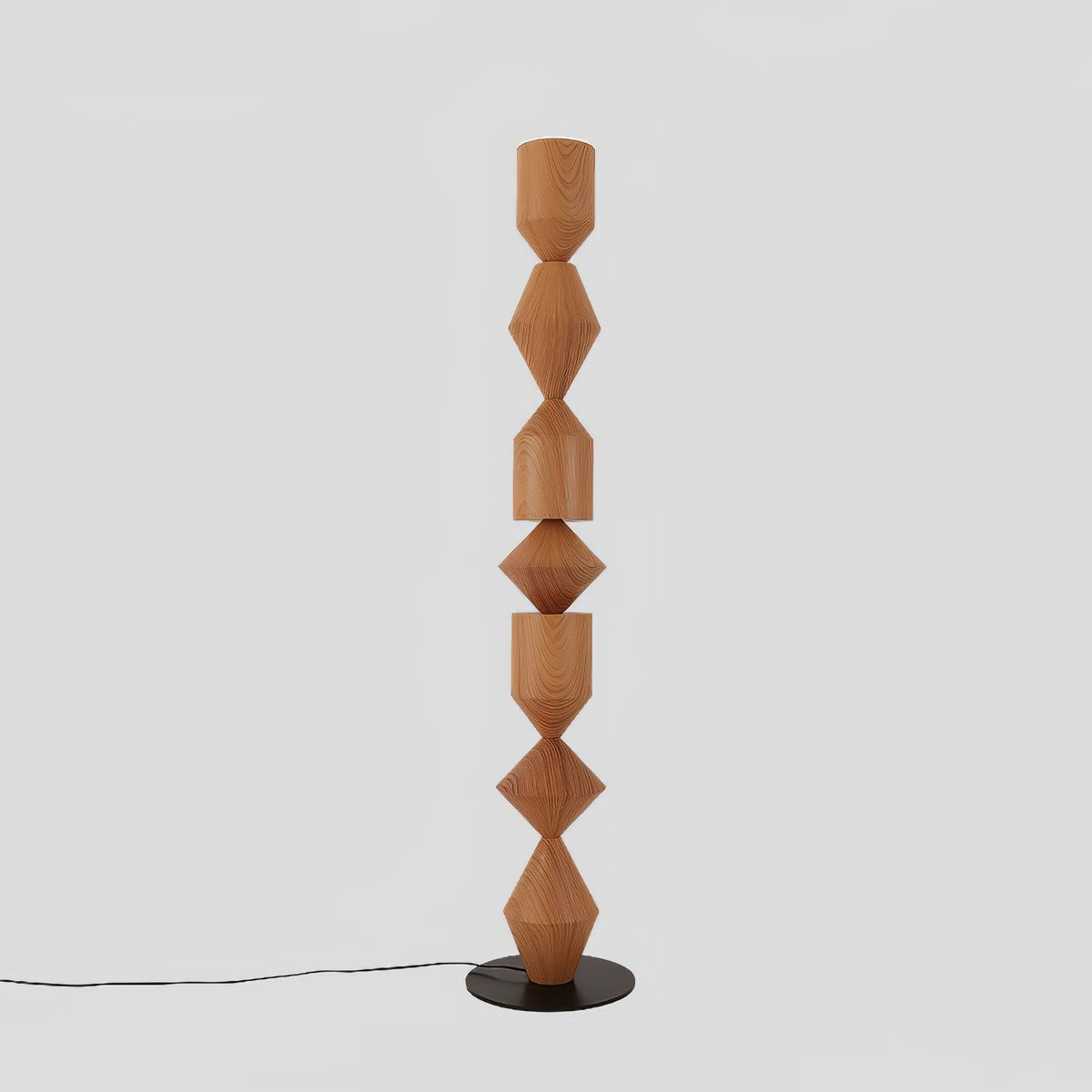 Drisen minimalistische houten vloerlamp