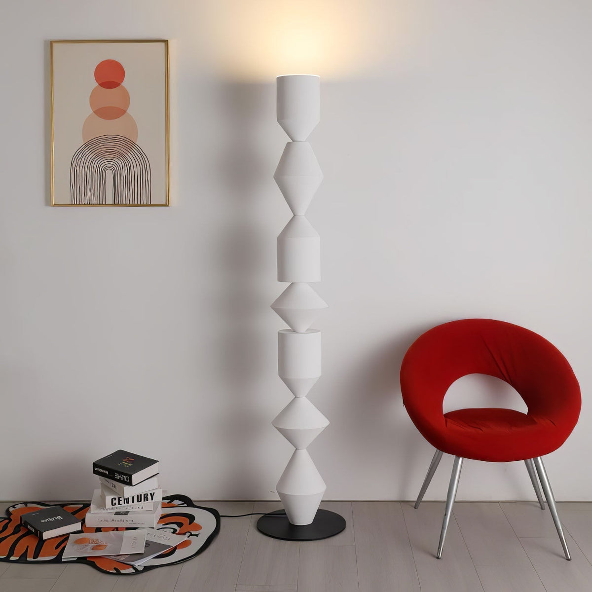 Drisen minimalistische houten vloerlamp