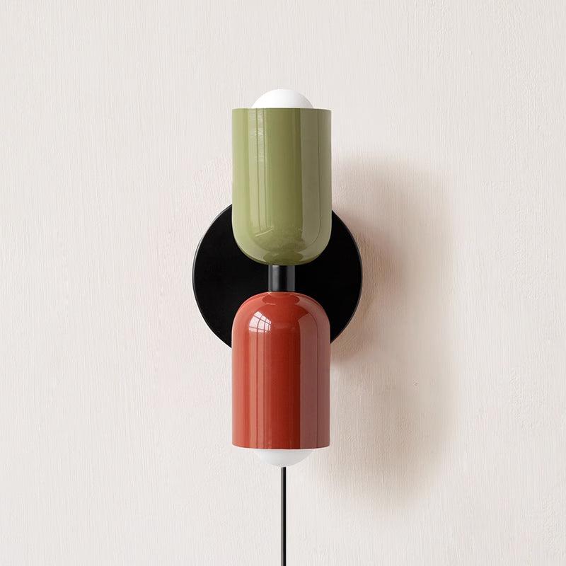 Teriielle wandlamp Groen Zwart Minimalistisch Met Stekker