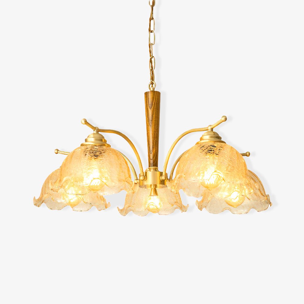 Orchid Vintage glas kroonluchter