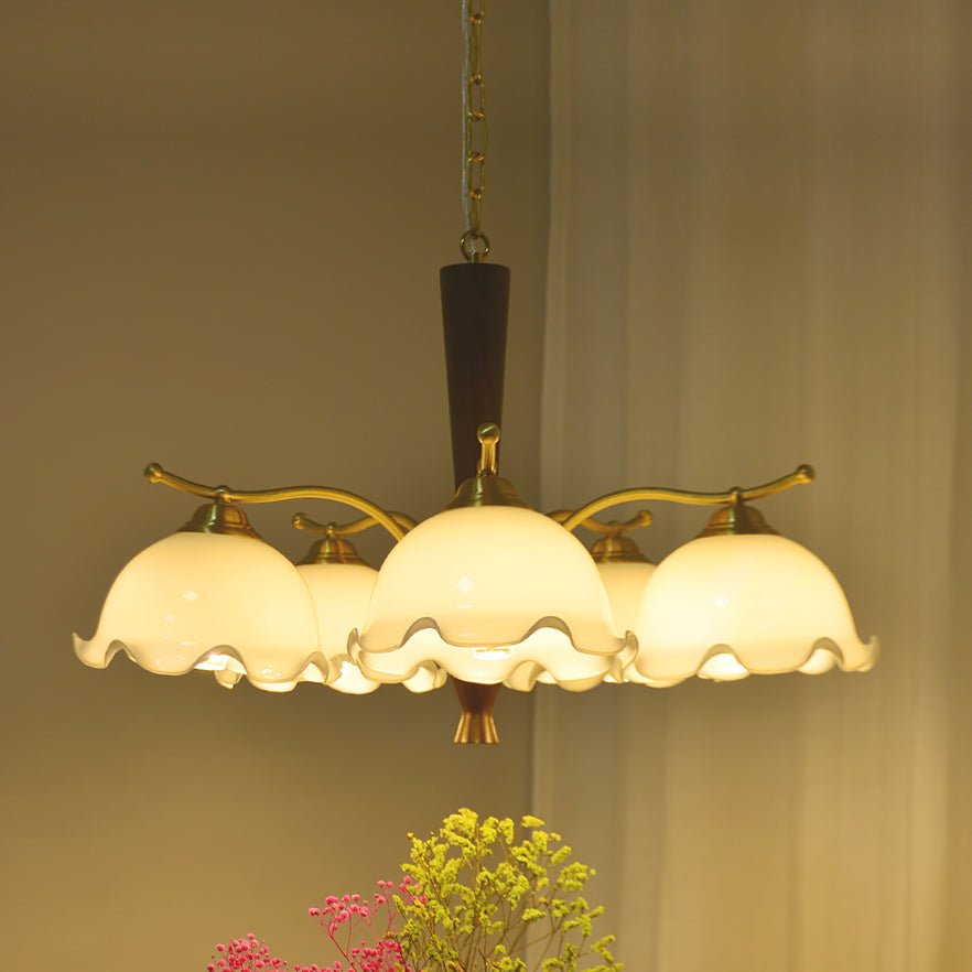 Orchid Vintage glas kroonluchter