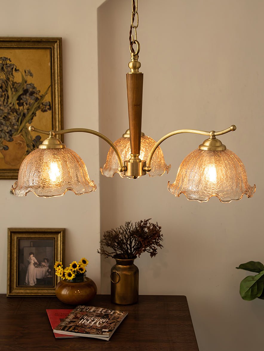 Orchid Vintage glas kroonluchter
