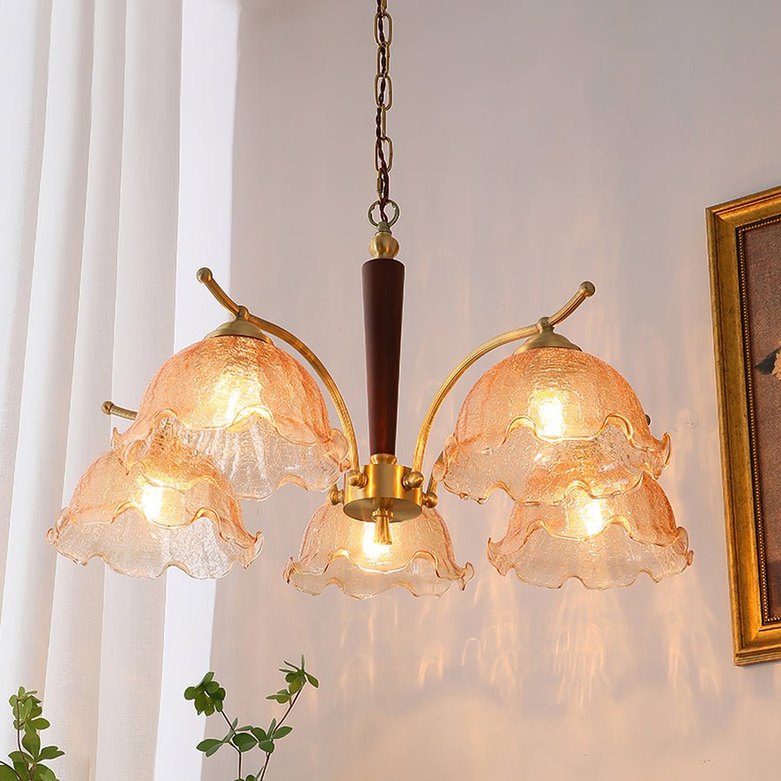 Orchid Vintage glas kroonluchter