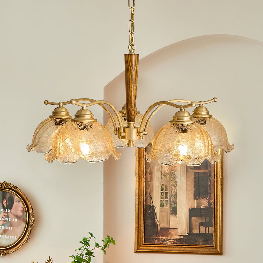 Orchid Vintage glas kroonluchter