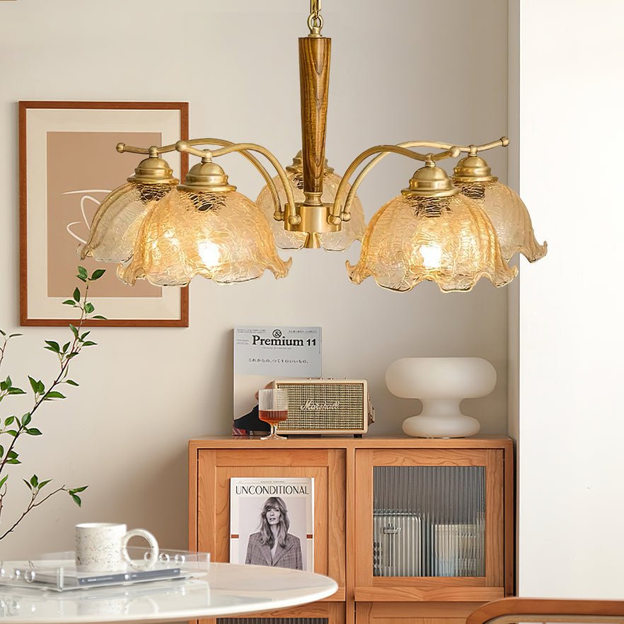 Orchid Vintage glas kroonluchter
