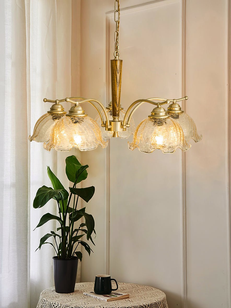Orchid Vintage glas kroonluchter