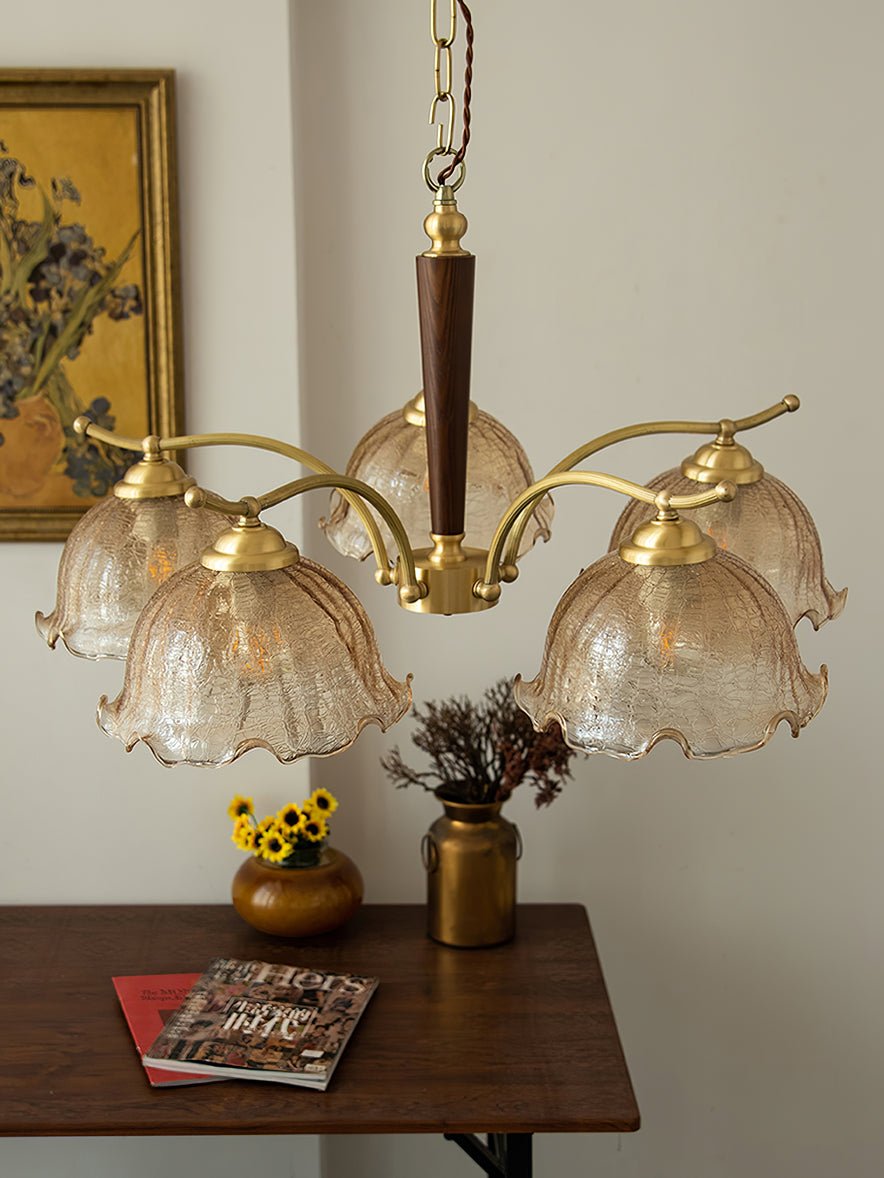 Orchid Vintage glas kroonluchter