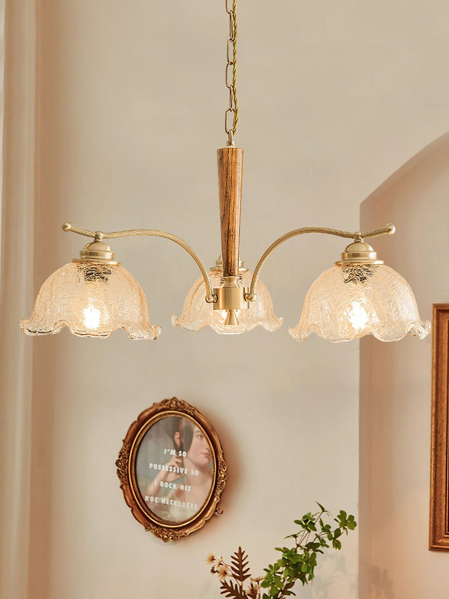 Orchid Vintage glas kroonluchter