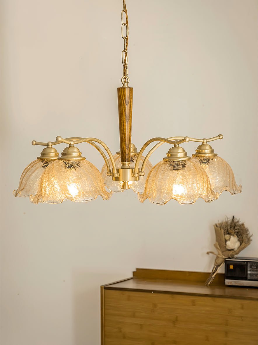 Orchid Vintage glas kroonluchter