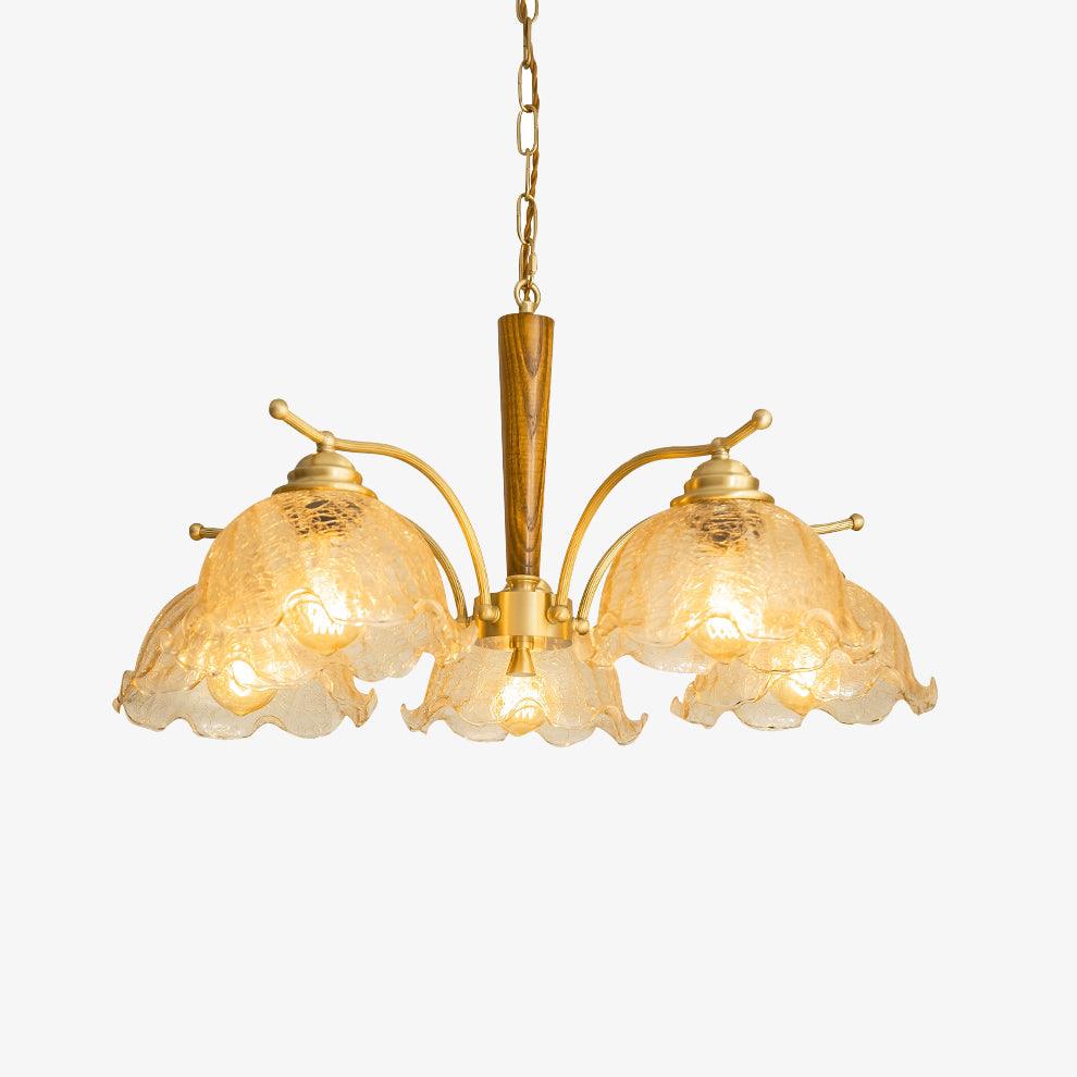 Orchid Vintage glas kroonluchter