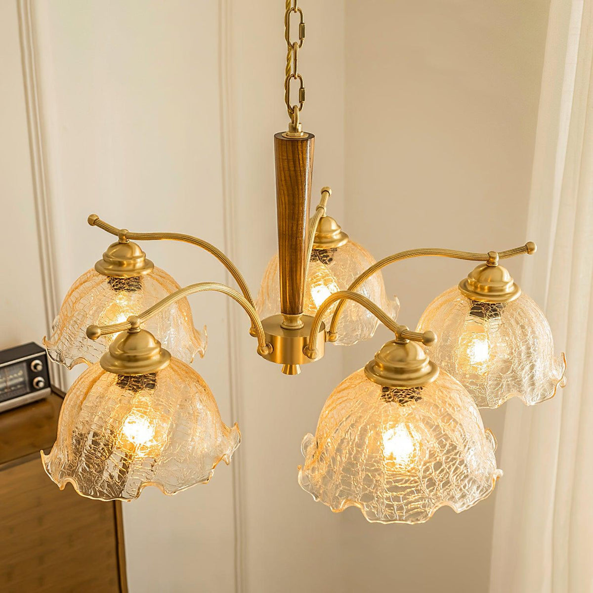 Orchid Vintage glas kroonluchter