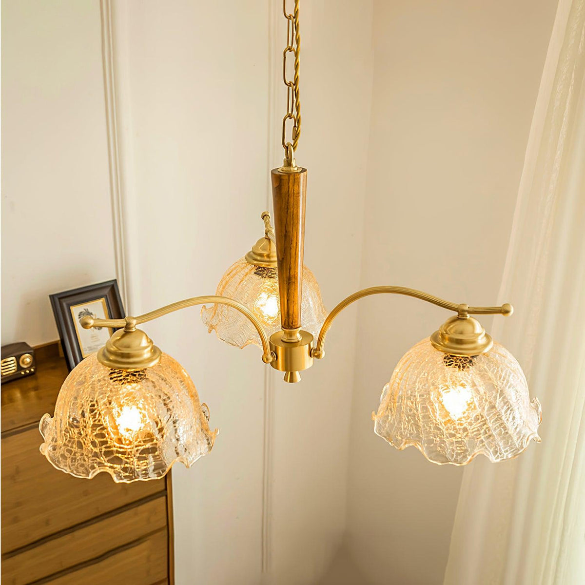 Orchid Vintage glas kroonluchter