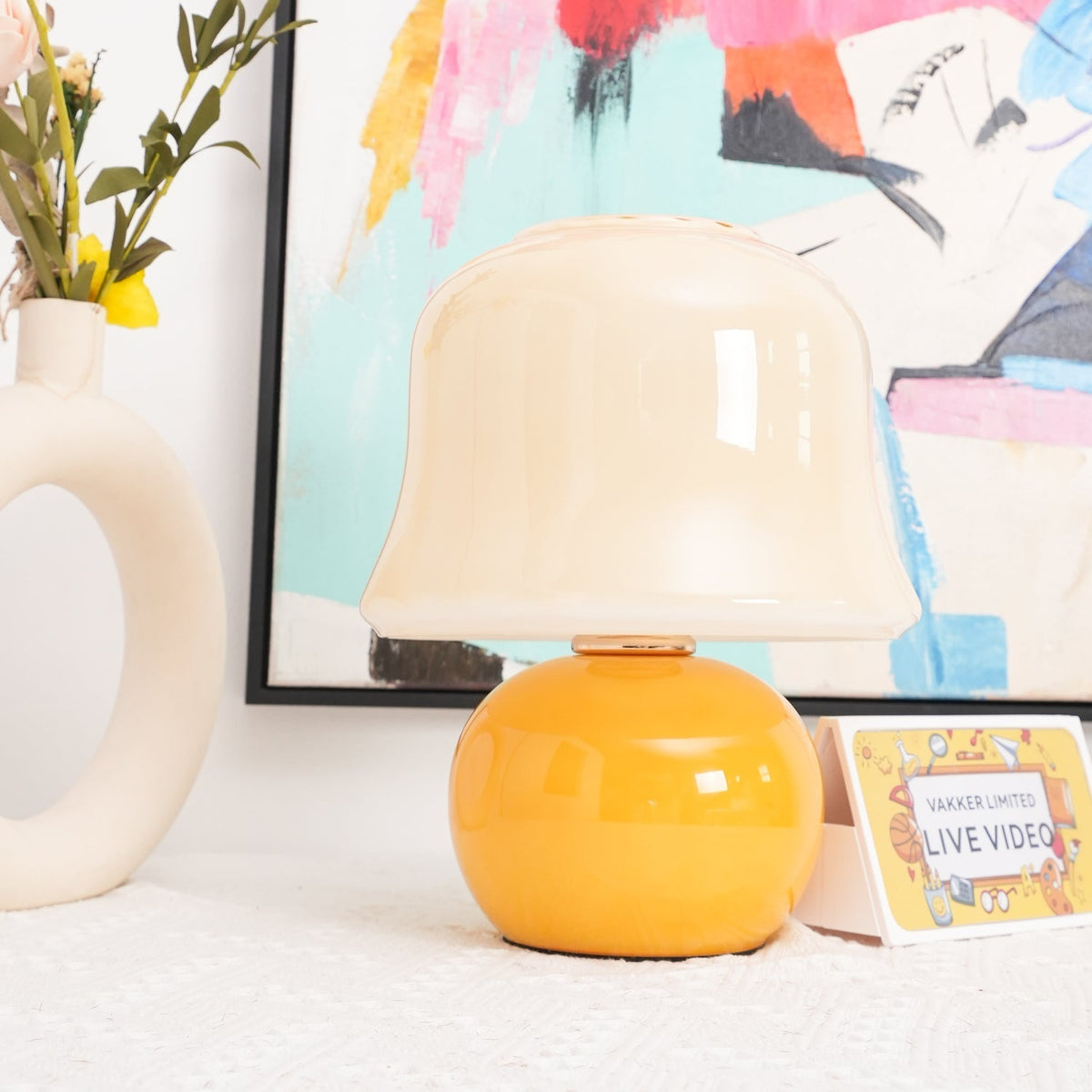 Holg keramische luxe tafellamp