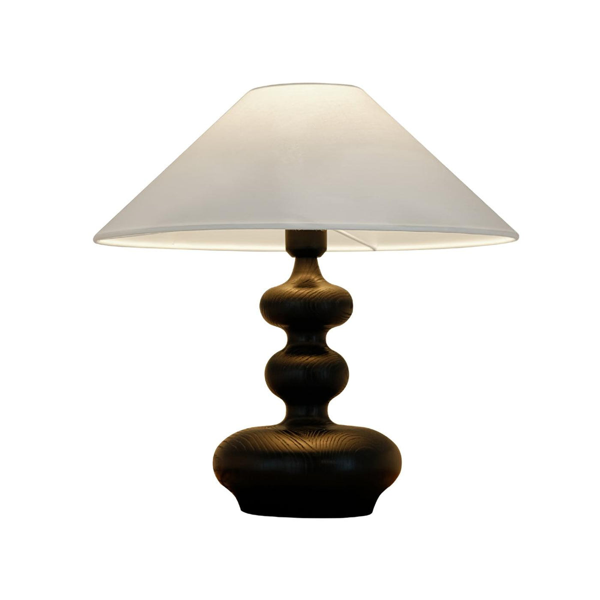 Vominex houten stof vintage tafellamp
