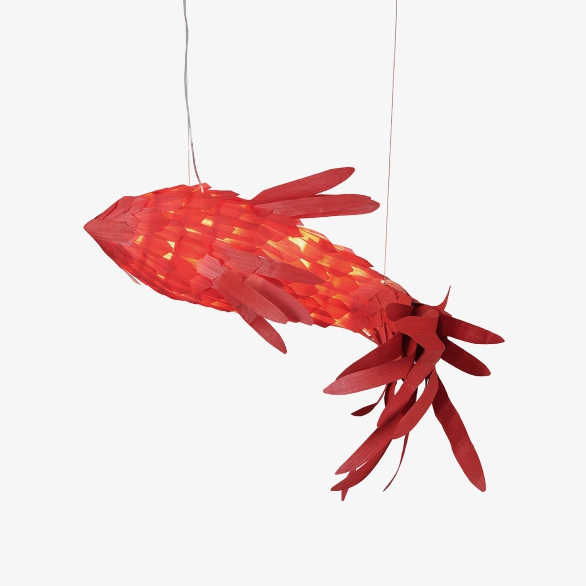 Aureline Crimson Swirl Koi kroonluchter
