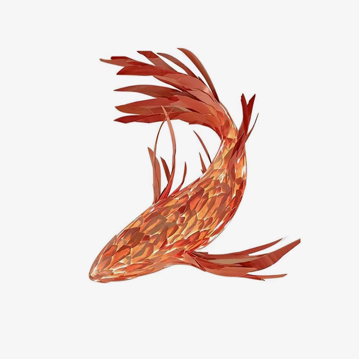 Aureline Crimson Swirl Koi kroonluchter