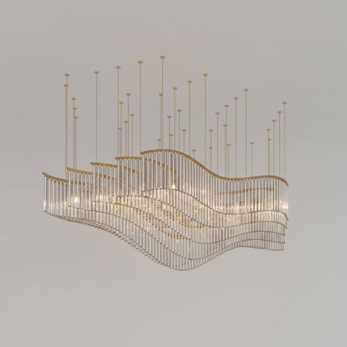 Rivella Shimmering Cascade  Kristallen glas Kroonluchter