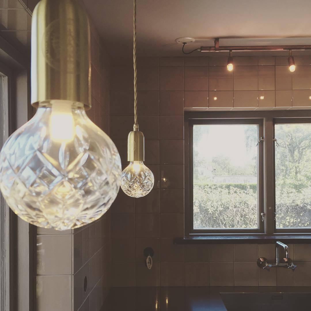 Selanielle kristallen bol hanglamp