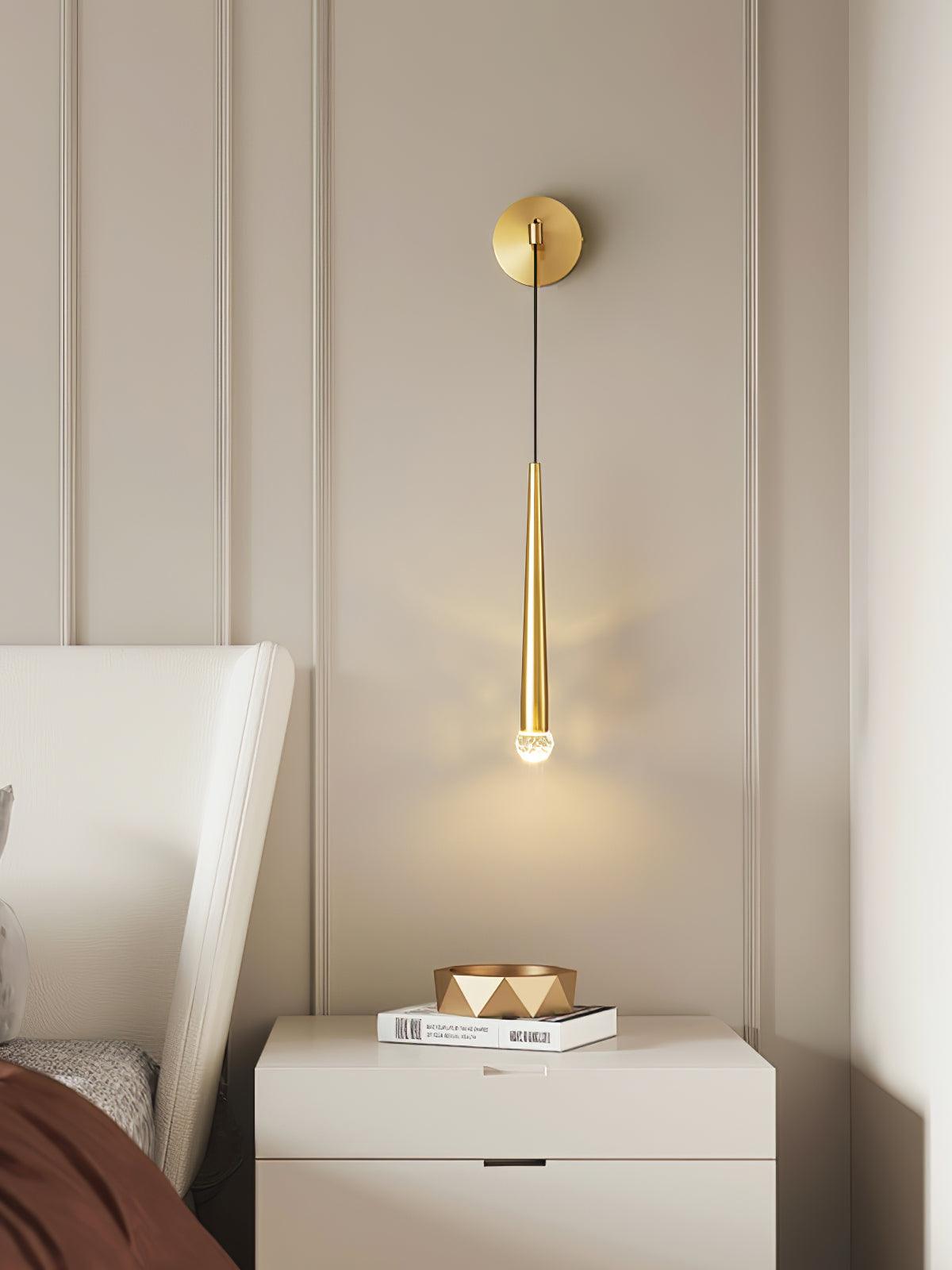 Dava Moderne wandlamp conisch kristal minimalistisch