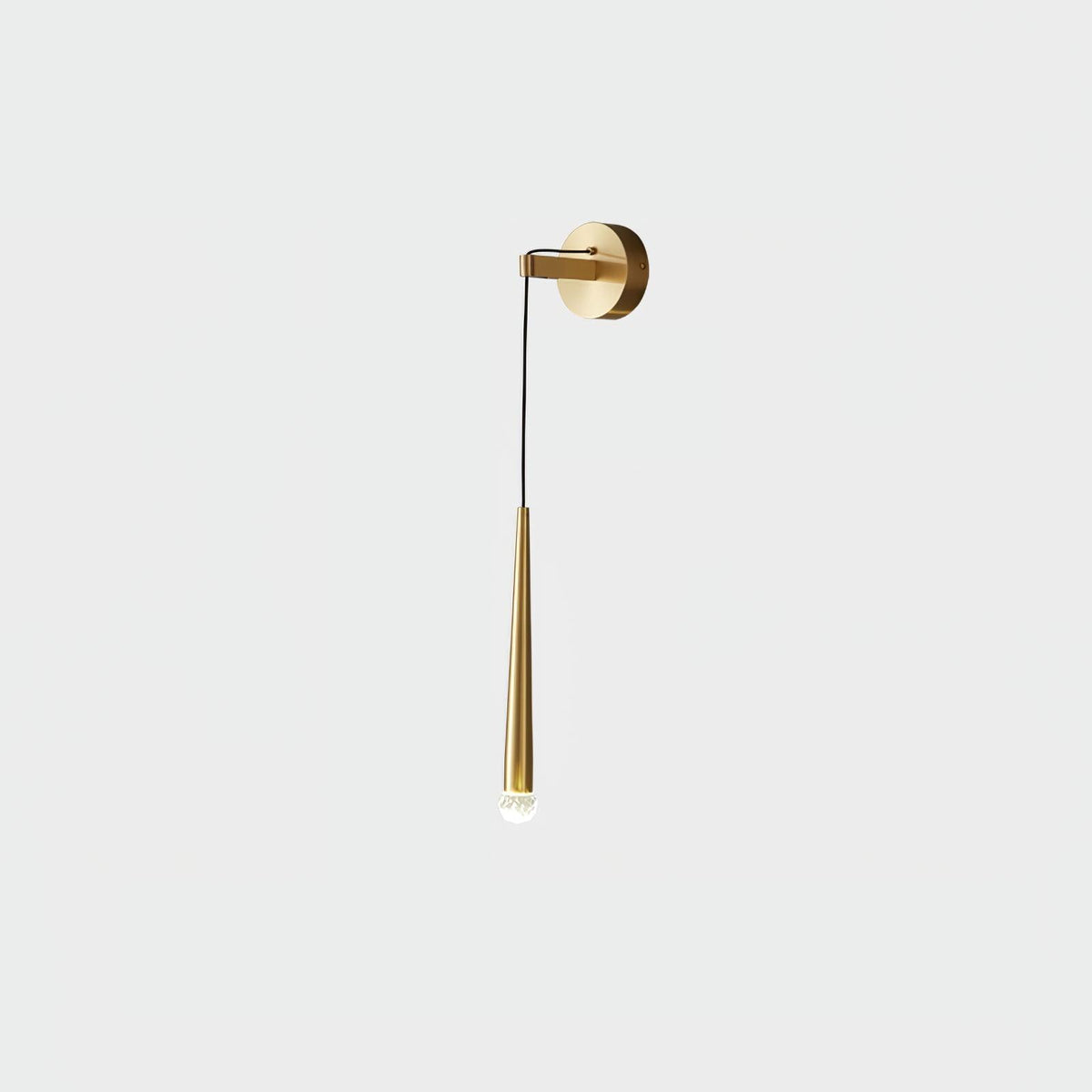 Dava Moderne wandlamp conisch kristal minimalistisch