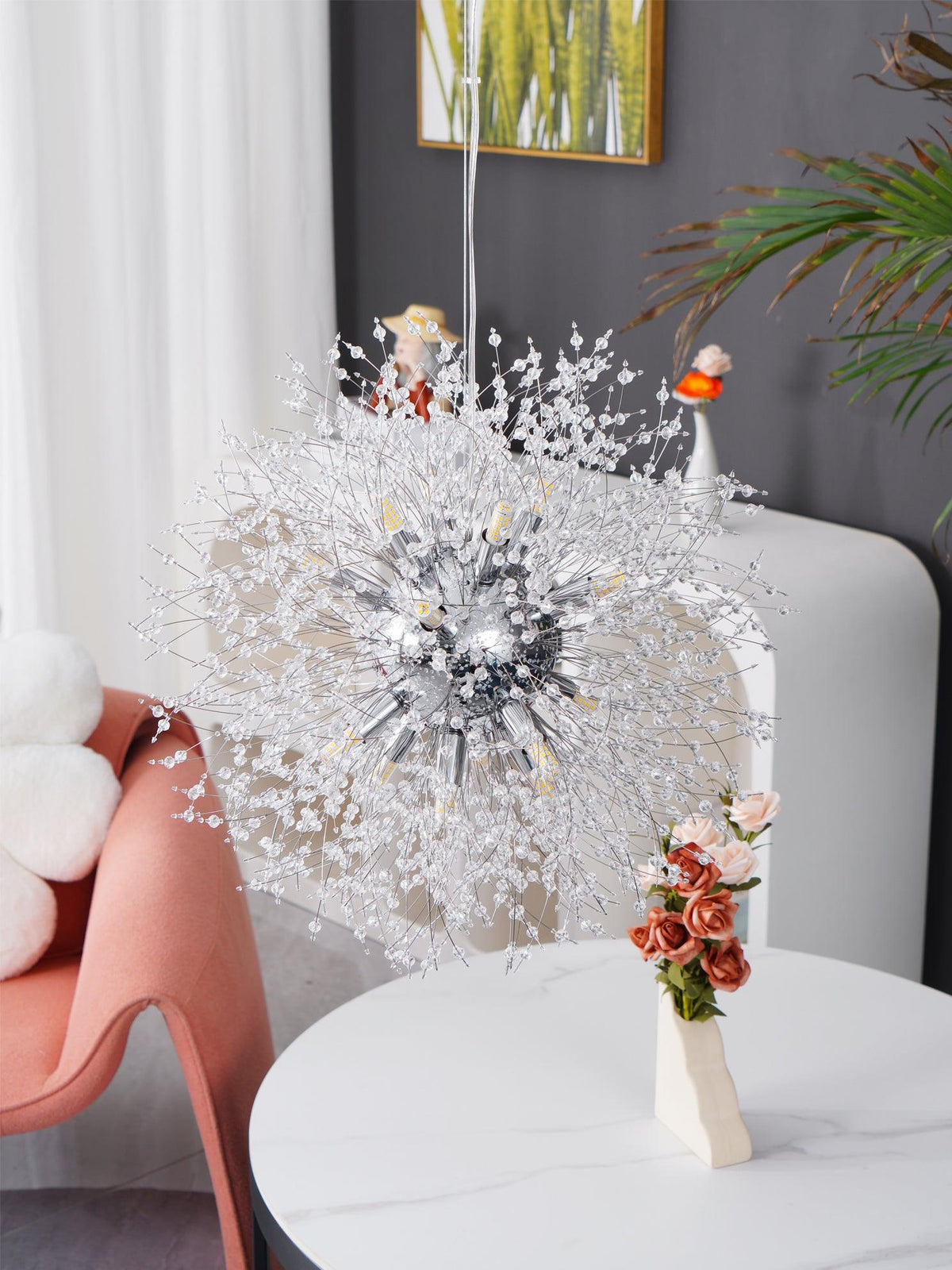 Haze Kroonluchter kristal Dandelion met Kristallen