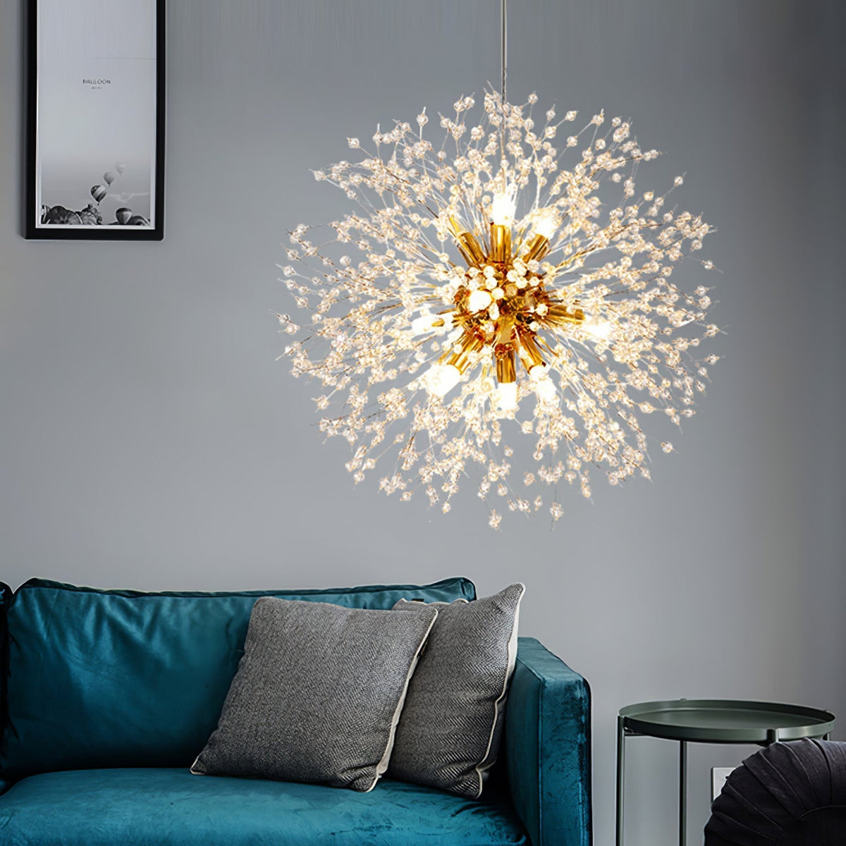 Haze Kroonluchter kristal Dandelion met Kristallen