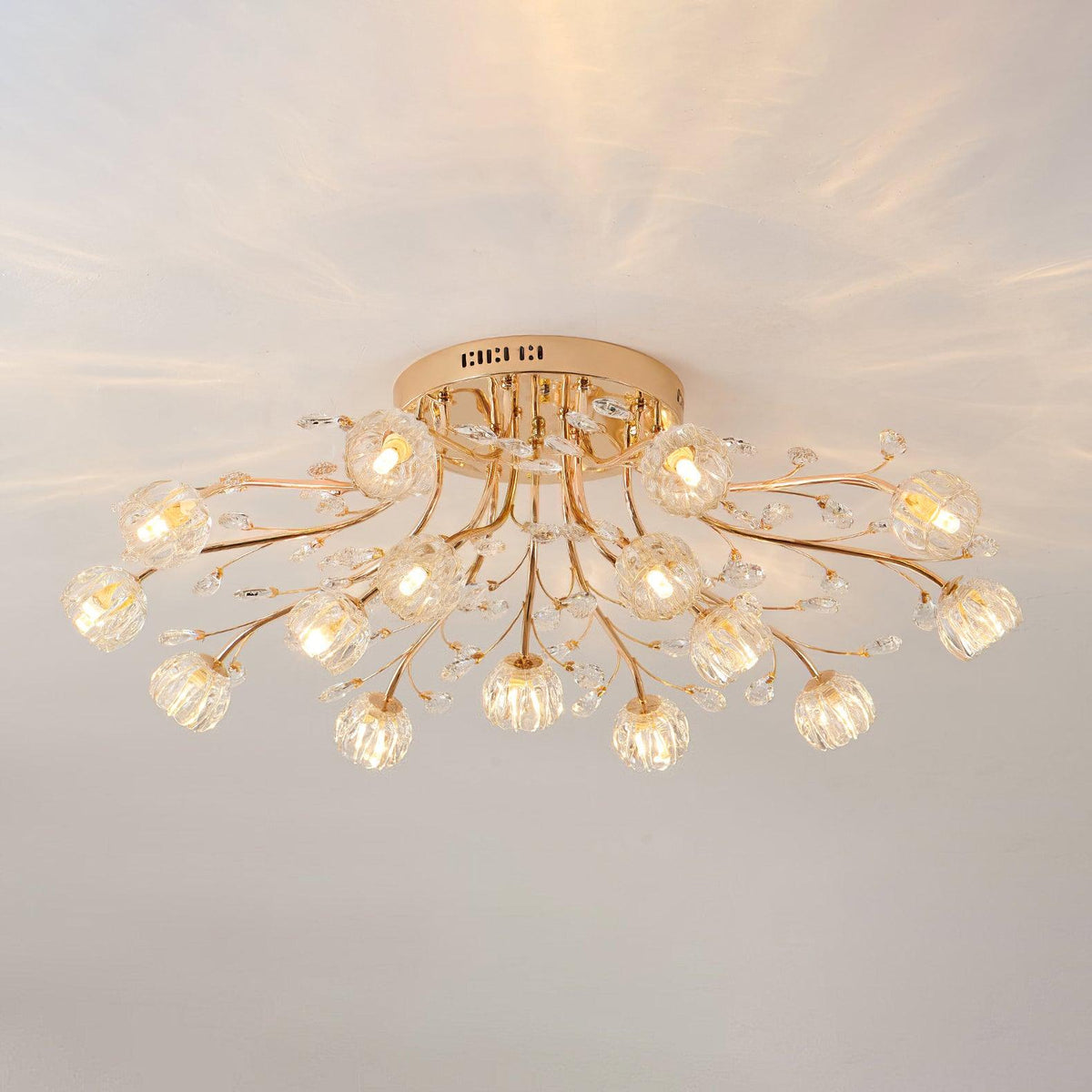 Elyinira Postmodern Luxe Bloem Kristal plafondlamp