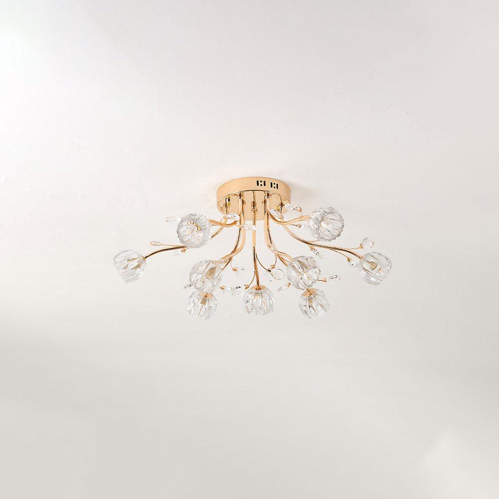 Elyinira Postmodern Luxe Bloem Kristal plafondlamp