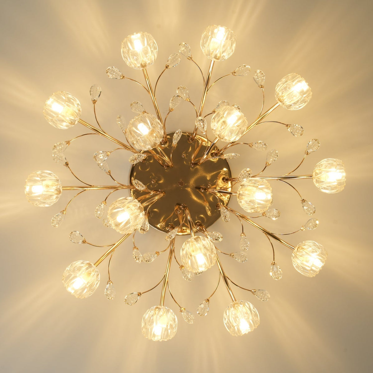 Elyinira Postmodern Luxe Bloem Kristal plafondlamp