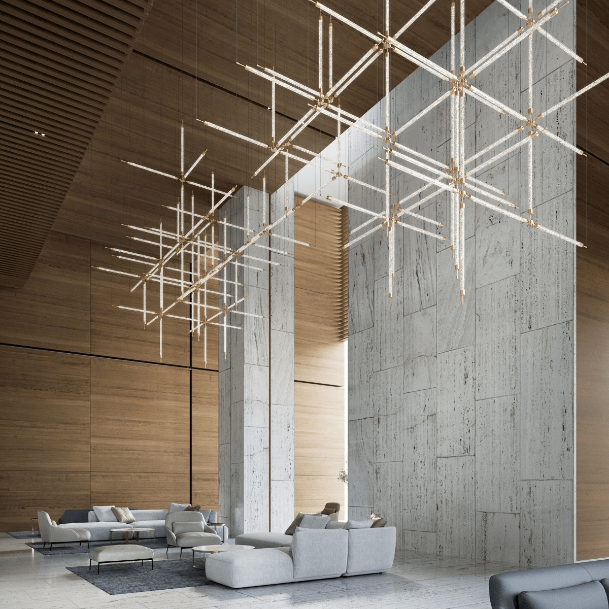 CrystalGrid Architectural Matrix Customize kroonluchter