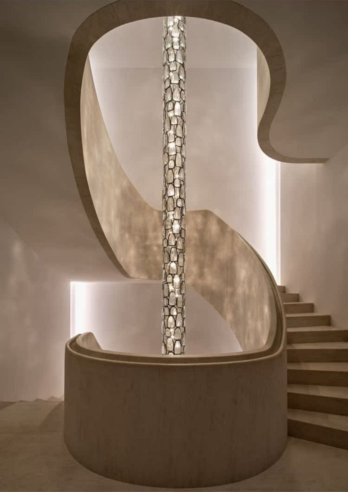 Kristal Mosaic Kolom Kroonluchter