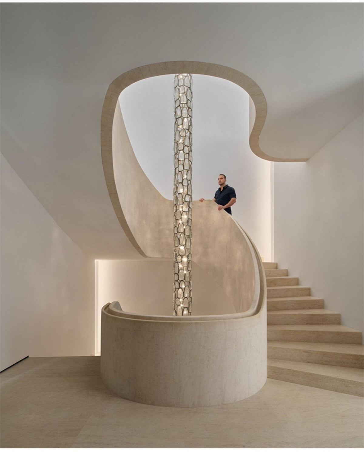 Kristal Mosaic Kolom Kroonluchter