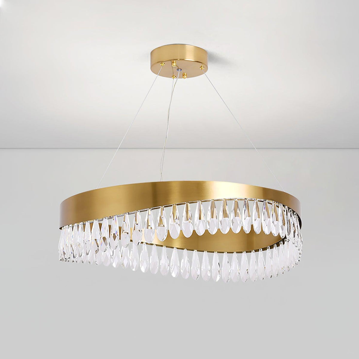 Cana Kroonluchter Kristalring LED Polished