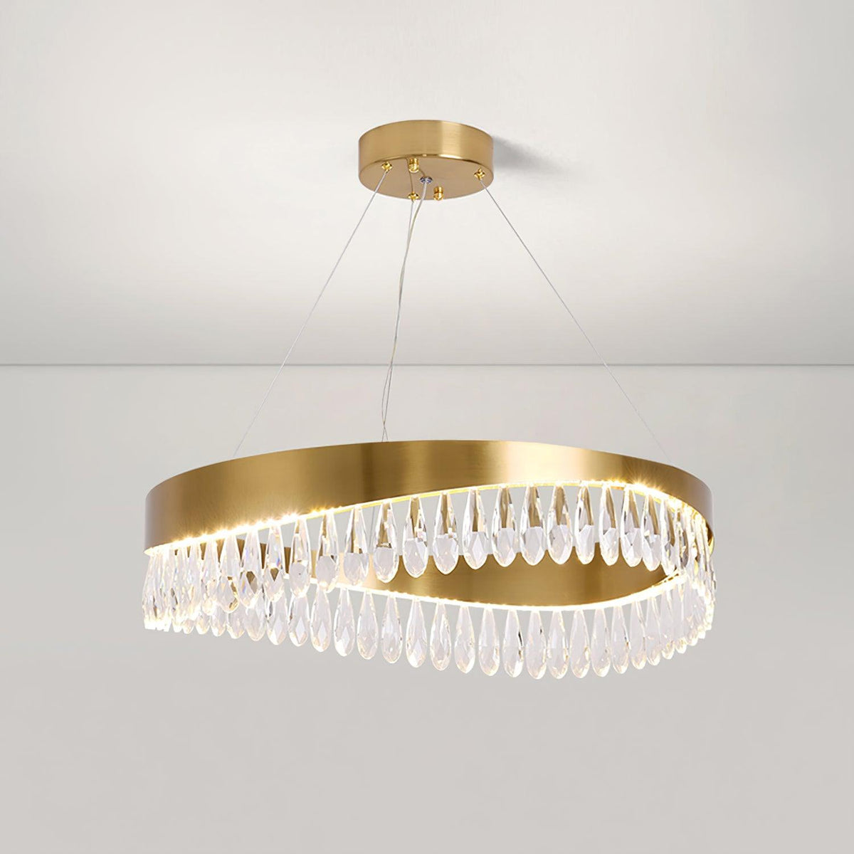 Cana Kroonluchter Kristalring LED Polished