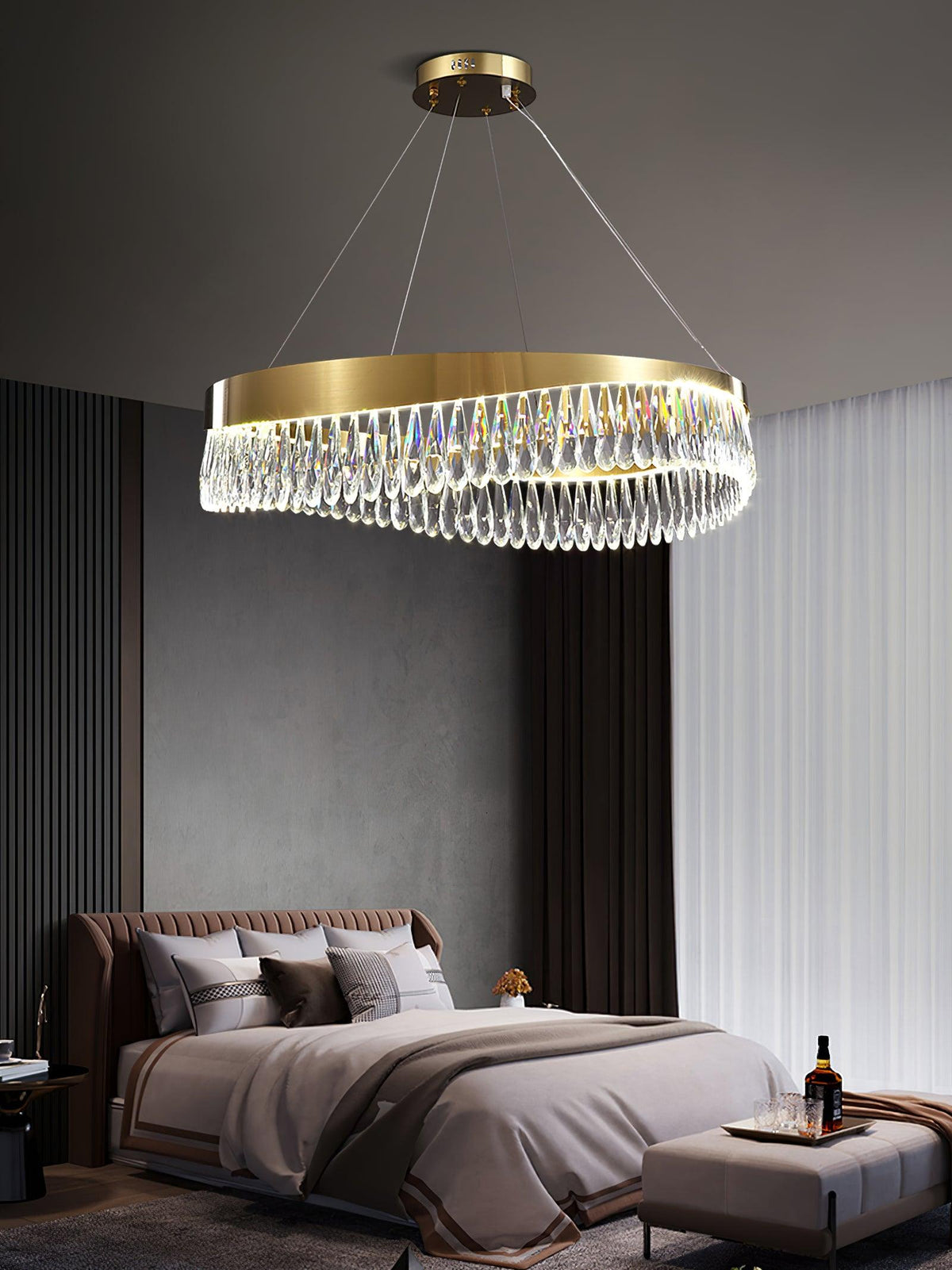 Cana Kroonluchter Kristalring LED Polished