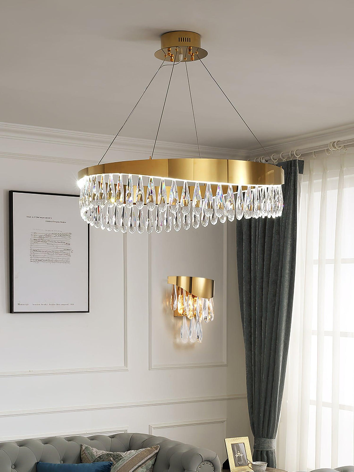 Cana Kroonluchter Kristalring LED Polished